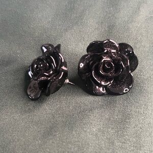 Back Rose Earrings